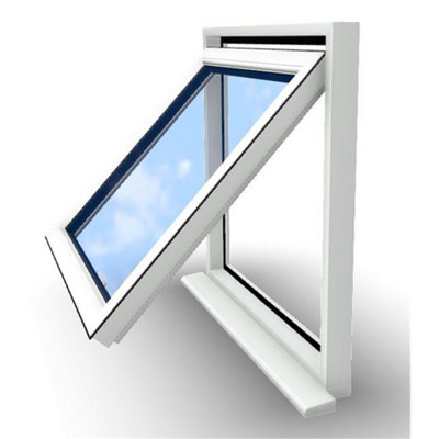 625mm (W) x 745mm (H) PVCu Flush Casement Window - 1 Opening Window-  White Internal & External - 7