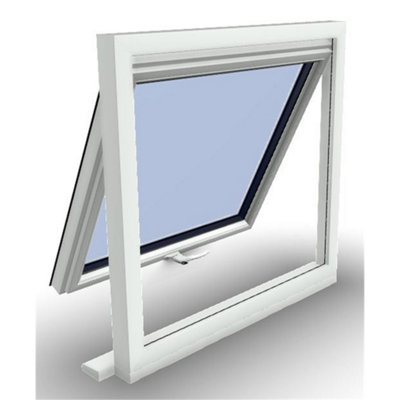 625mm (W) x 745mm (H) PVCu Flush Casement Window - 1 Opening Window-  White Internal & External - 9