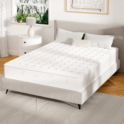 (Double 135x190x20 cm) GUDE NIGHT Mattress Pocket Spring Mattress with Memory Foam Medium Firm Mattress Breathable Fabric Fire Resistant 8in Deep - Image 3