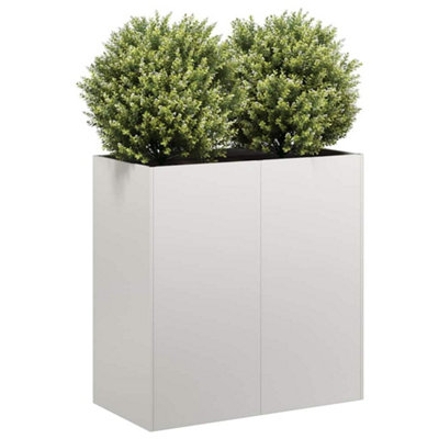 B&Q -  Planter 80X40X80 Cm Stainless Steel