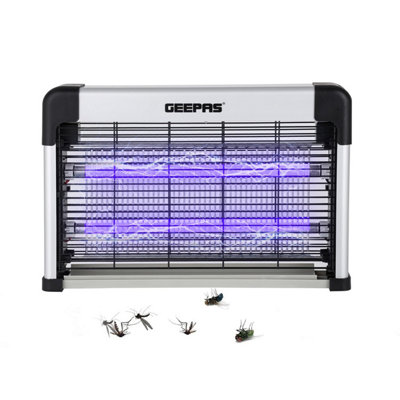 Geepas Unisex White Electric Fly 2X8w Insect Killer Fly Zapper Indoor Bug Mosquito In - Image 6