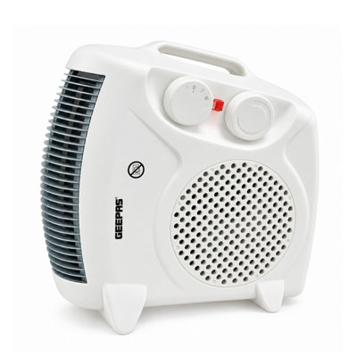 Geepas Unisex White Portable Electric Floor Fan Heater Hot Cold Air Heating 2000W In - Image 8