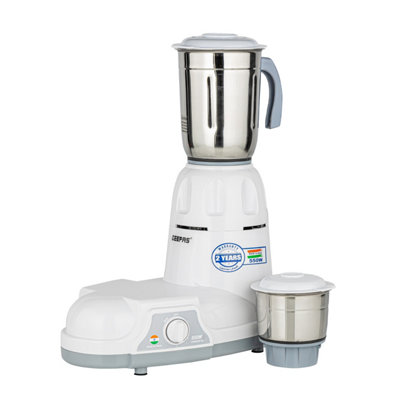 Geepas 550W 2 In 1 Mixer Grinder- Multifunctional Indian MixerDry & Wet Grinding Blender from B&Q
