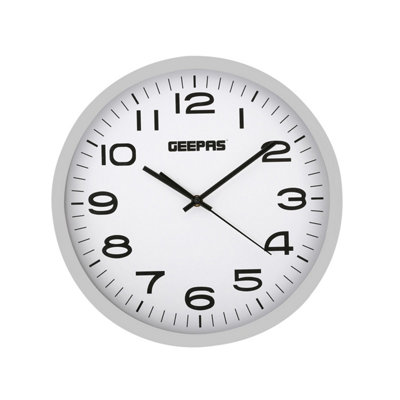 B&Q -  Wall Clock12 ''non-Ticking Analog Wall ClockModern Large Number Round Clock