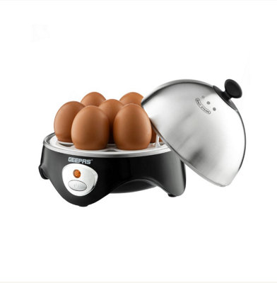 Geepas 3-In-1 Egg Boiler Poacher Boils 7 Eggs, 350W