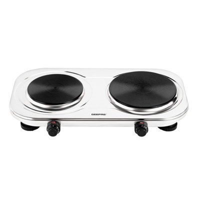 Geepas 2500W Stainless Steel Double Hot Plate from B&Q