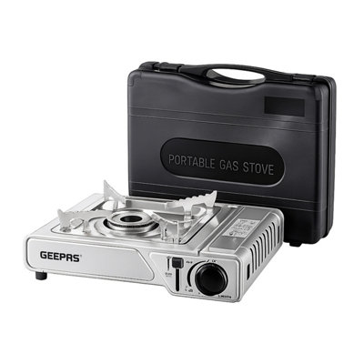 B&Q -  Portable Gas Camping Stove Single Burner Outdoor Picnic Camping