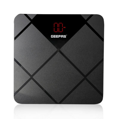 Geepas 180Kg Digital Bathroom Body Scale Weighing Scale Machine Led Display