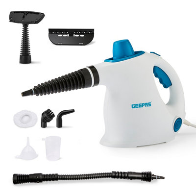 Geepas Unisex Blue Handheld Steam Cleaner 1050W 110°C High-Temp Steam 10 Min Runtime 9 Accessories Child Lock In - Image 4