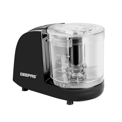B&Q -  200W Electric Vegetable Chopper CompactOne-TouchStainless Steel Blades