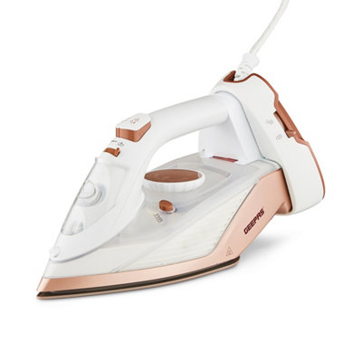 B&Q -  2 In 1 Cordless Steam Iron Ceramic Soleplate Use Corded Or Cordless 350MlWhite