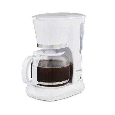 Geepas 1.5L Filter Coffee Machine 800W Coffee Maker For Instant CoffeeWhite from B&Q