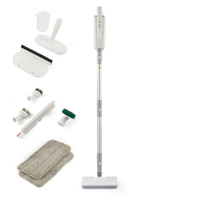 B&Q -  1500W Multifunction Upright Steam Cleaner Mop Handheld Floor Steamer 360Ml Water Tank