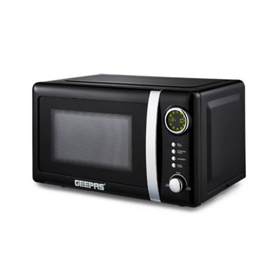 Geepas Retrovive 20L Digital Freestanding Microwave Oven 700WBlack from B&Q
