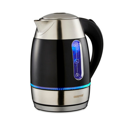 B&Q -  1.7L Glass Electric Kettle Black Illuminating Led 2200W Rapid Boil - Image 11