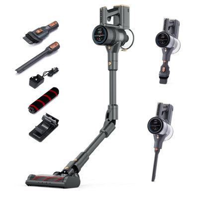 Geepas Flex Cordless Bendi Stick Vacuum Cleaner 29.6V 55 Min Runtime 33Kpa Black Led Display from B&Q