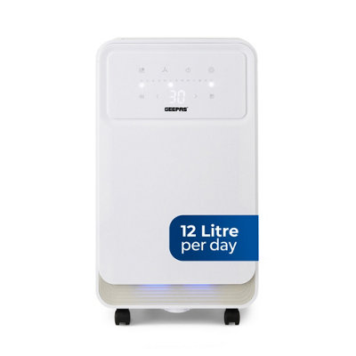 B&Q -  12L Low Energy Digital Dehumidifier Laundry Mode Portable White