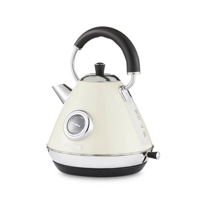 B&Q -  3000W Retrovive Electric Kettle 1.7LCream