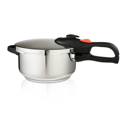 B&Q -  4L Stainless Steel Pressure Cooker Induction Compatible