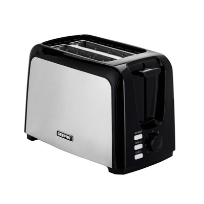Geepas 2 Slice Toaster 750W - Silver - Variable Browning Control - Defrost, Reheat & Cancel Functions - Removable Crumb Tray - Image 9