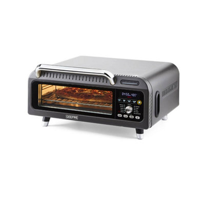 Geepas 18L Air Fryer Pizza Oven 15-In-1 Presets Multifunctional 2000W Grey from B&Q