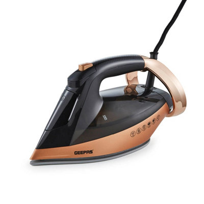 B&Q -  2400W Steam Iron Ceramic Soleplate 40G/steam Output