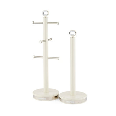 B&Q -  Mug Tree And Towel Pole SetCream