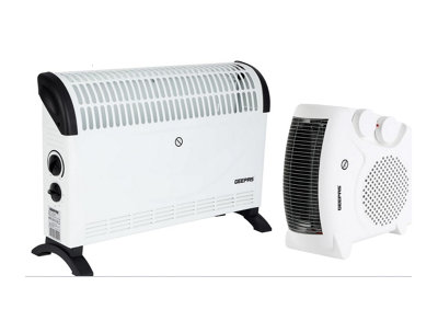 Geepas 2000W Convection Heater & Fan Heater Combo Set in White - Image 5