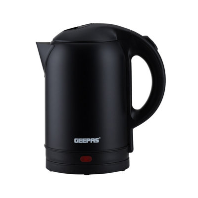 Geepas 1.8L Cordless Stainless Steel Jug Kettle Black 1800W from B&Q