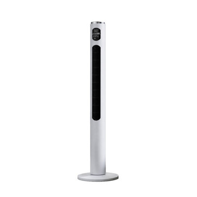 Geepas 46" Silent Tower Fan With Remote Control 12H Timer 3 Speeds 3 Modes White from B&Q