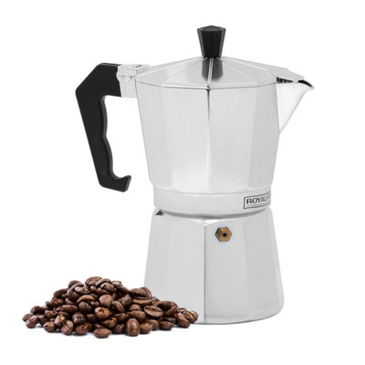 B&Q -  9 Cups Italian Espresso Coffee Maker Moka Stove Top Macchinetta  (450Ml)