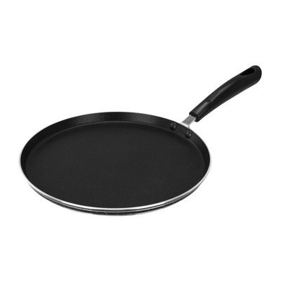 B&Q -  28Cm Pancake Pan Dosa Tawa Non-Stick Induction Crepe Griddle Roti Pan