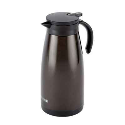 Geepas Royalford Double Walled Coffee Pot Ss Thermal Carafe 1500Ml/51 Oz Jug Brown from B&Q