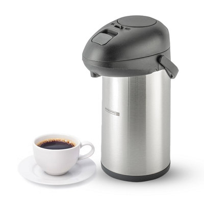Royalford 4L Airpot Insulated Vacuum Thermal Flask Jug Tea Coffee UrnStainless Steel from B&Q