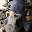 62cm Battery Operated Plush Blue Gonk Santa Christmas Decoration with LED Nose and Dangly Legs