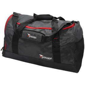 62x30x35cm Medium Holdall Bag - GREY/RED 65L Rip Stop Gym & Sports Traning Kit