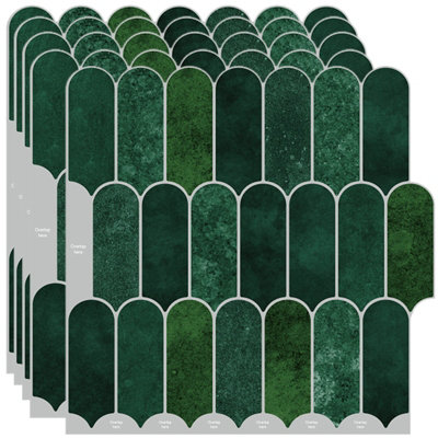  - 5Pcs Peel And Stick Backsplash For Kitchen3D Self Adhesive Tile Stickers
