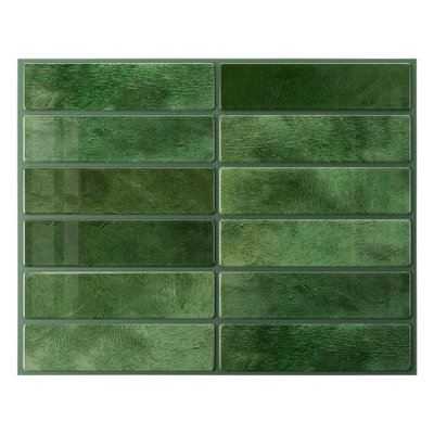  - 5Pcs Backsplash 3D Adhesive Peel And Stick Tilebacksplash For Kitchen,wall Tile GlossyHeat Moisture ResistantKitchen Bathroom