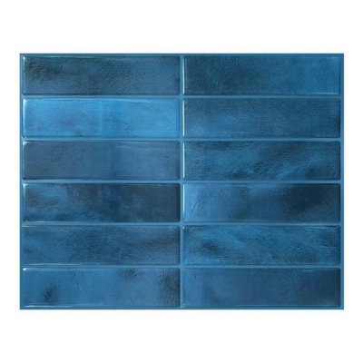  - 5Pcs Backsplash 3D Adhesive Peel And Stick Tilebacksplash For Kitchen,wall Tile GlossyHeat Moisture ResistantKitchen Bathroom