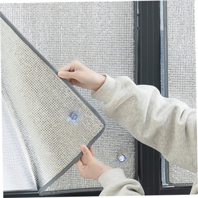  - 120X100Cm Heat Reflective Window Film For Sun BlockingWindow Tint Home Heat BlockingAluminum Foil With Suction Cups