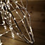 63cm Outdoor Twinkling LED Grazing Reindeer Christmas Decoration in Warm White