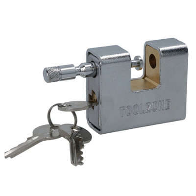 63mm Armoured Container Padlock Shutter Lock Security Solid Shed 3 Keys x 10