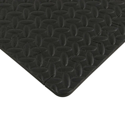 64 SQ FT Interlocking Foam Mats Tiles Gym Play Garage Workshop Floor ...