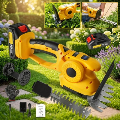 Cordless Hedge Trimmer2 In 1 Grass Shear And Shrub Branch Cutter With 1 Battery from B&Q