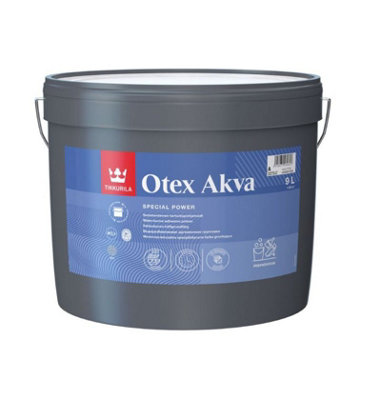 Tikkurila Otex AkvaQuick Drying & Durable Matt Adhesion Primer (Water-Based)10 Litres from B&Q