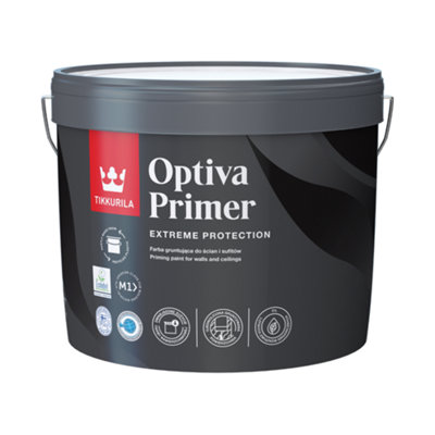 Tikkurila Optiva PrimerAbsorbent Primer For Walls & CeilingsZero Voc3 Litres from B&Q