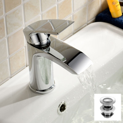 B&Q -  Vago Waterfall Basin Tap Mono Mixer