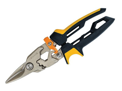 Fiskars Orange/Black Powergear Aviation Snip Straight Cut, Reduced Effort, Length 25Cm - Image 6