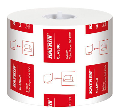 Katrin 103424 Classic System Toilet Eco Paper100% Recycled Fibre (Pack Of 36) from B&Q