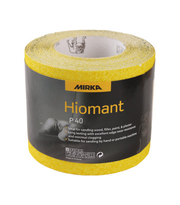 Mirka 115mm Yellow Hiomant Paper 5M RollsP40 from B&Q